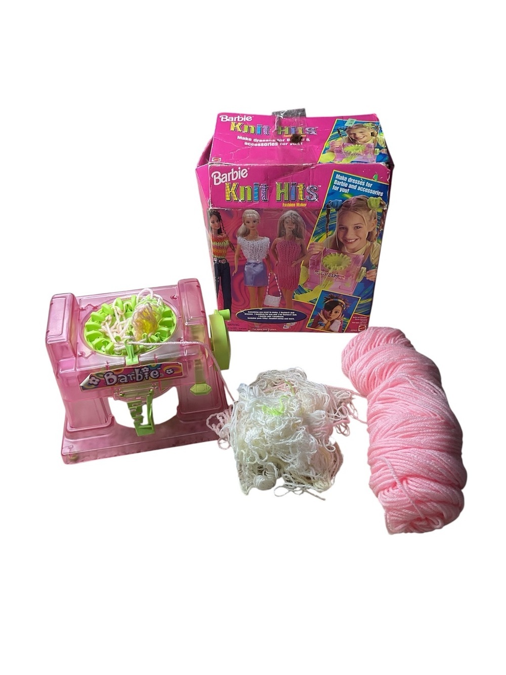 Vintage Barbie Knit Hits Fashion Maker Knitting Machine Mattel w/ Box